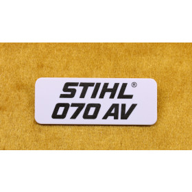 NEU Original Stihl Typenschild 070 AV 1106 967 1501 /...