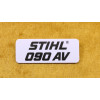 NEU Original Stihl Typenschild 090 AV 1106 967 1503 / 11069671503 / 1106-967-1503