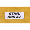 NEU Original Stihl Typenschild 090 AV 1106 967 1503 / 11069671503 / 1106-967-1503