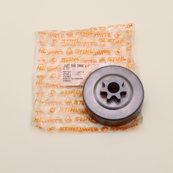 NEU Original Stihl 064 066 MS 640 650 660 661 Kettenrad 3/8P" 7Z 1122 640 2006 / 11226402006 / 1122-640-2006