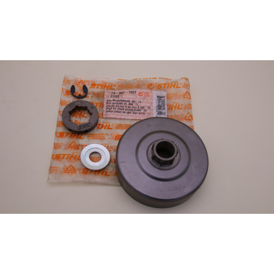 NEU Original Stihl 084 088 MS 780 880 Satz Ringkettenrad .404  7 Z 1124 007 1024 / 11240071024 / 1124-007-1024