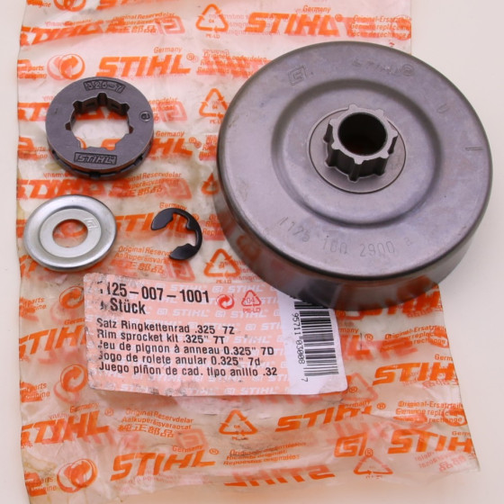 NEU Original Stihl 034 036 029 039 MS 290 291 310 311 390 391 Satz Ringkettenrad .325  7Z 1125 007 1001 / 11250071001 / 1125-007-1001