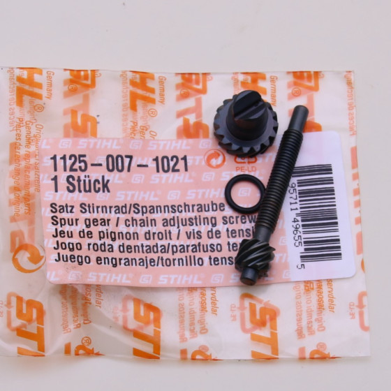 NEU Original Stihl Satz Stirnrad Spannschraube 1125 007 1021 / 11250071021 / 1125-007-1021