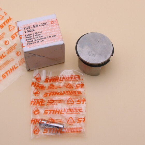 NEU Original Stihl 034 036 036QS MS 360 Kolben D 48 1125 030 2001 / 11250302001 / 1125-030-2001