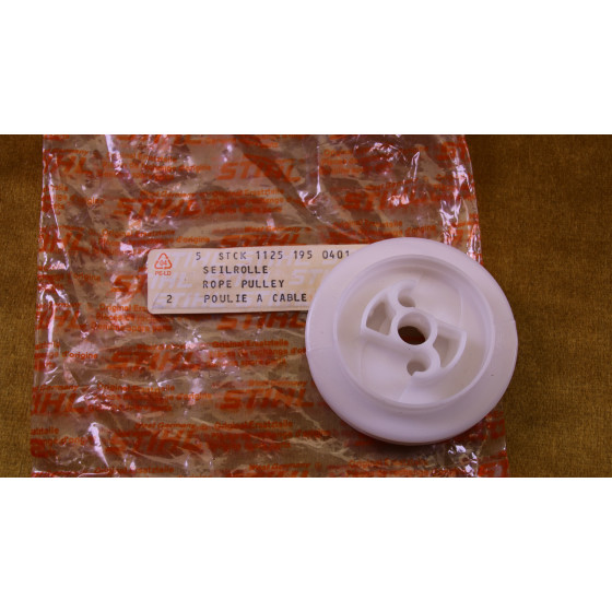 NEU Original Stihl 024 026 028 034 MS 240 260 Seilrolle 1125 195 0401 / 11251950401 / 1125-195-0401