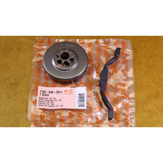 NEU Original Stihl MS 201 Kettenrad 1/4"  8 Zähne 1145 640 2011 / 11456402011 / 1145-640-2011