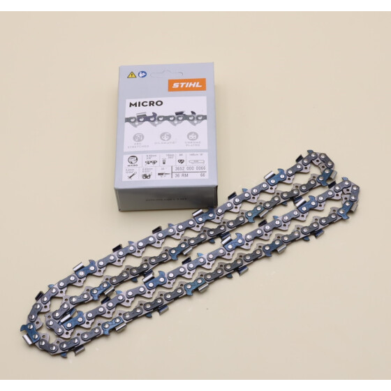 NEU Original Stihl Rapid Micro 36RM 1,6mm 3/8" 66TG 45cm Sägekette Halbmeißel 3652 000 0066 / 36520000066 / 3652-000-0066