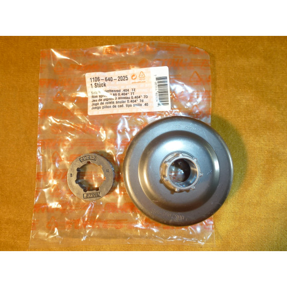 NEU Original Stihl Satz Ringkettenrad 0,404" 7Z MS 070 720 Contra 1106 640 2025 / 11066402025 / 1106-640-2025