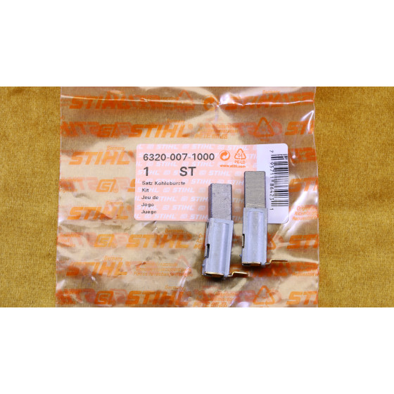 NEU Original Stihl VIKING RME ME 339 Satz Kohlebürsten 6320 007 1000 / 63200071000 / 6320-007-1000