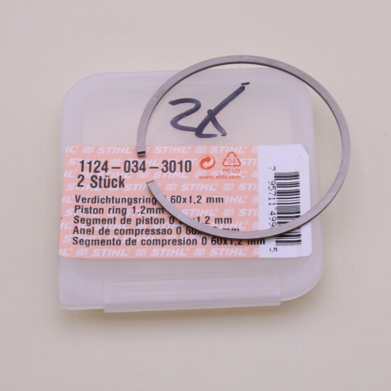 NEU Original Stihl 0840 088 MS 780 880 Verdichtungsring Kolbenring 60x1,2mm 1124 034 3010 / 11240343010 / 1124-034-3010