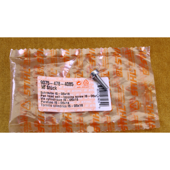 Vater- NEU Original Stihl Schraube IS D5x18 9075 478 4085 / 90754784085 / 9075-478-4085