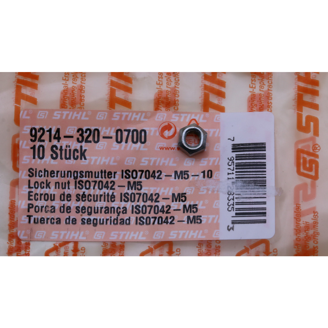 xx 4126 Stihl 3x Freischneider Mutter Sicherungsmutter M10 Befestigungssatz xx 4126 Stihl 3x Freischneider Mutter Sicherungsmutter M10 Befestigungssatz