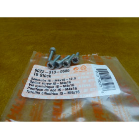NEU Original Stihl 5x Schraube IS-M4x16-12.9 9022 313...