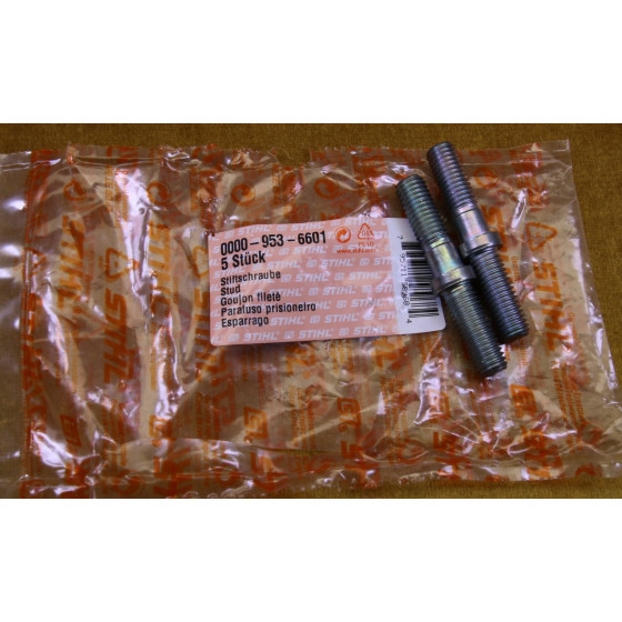 NEU Original Stihl Contra 070 090 MS 720 2x Stiftschraube Stehbolzen 0000 953 6601 / 00009536601 / 0000-953-6601
