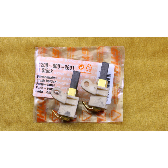 NEU Original Stihl MSE 200 C 2x Bürstenhalter 1208 600 2601 / 12086002601 / 1208-600-2601