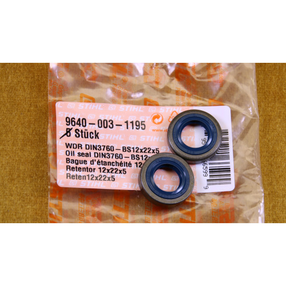 NEU Original Stihl WDR BS 12x22x5 D 3760 9640 003 1195 / 96400031195 / 9640-003-1195 2