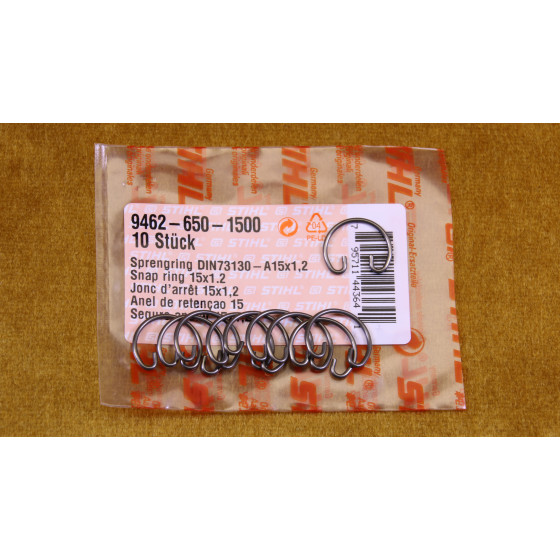 NEU Original Stihl 070 090 MS 720 Contra Sprengring DIN73130 A15x1,2 9462 650 1500 / 94626501500 / 9462-650-1500