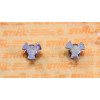 NEU Original Stihl 2x Stopfen Schalldämpfer 1135 145 9002 / 11351459002 / 1135-145-9002 2