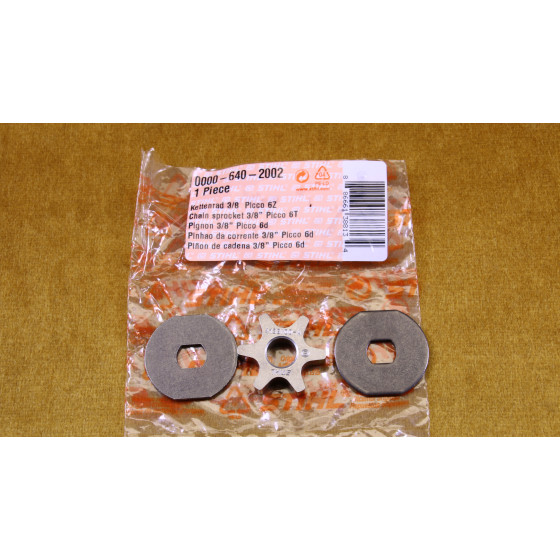 NEU Original Stihl HT Kettenrad 3/8P  6Z 0000 640 2002 / 00006402002 / 0000-640-2002