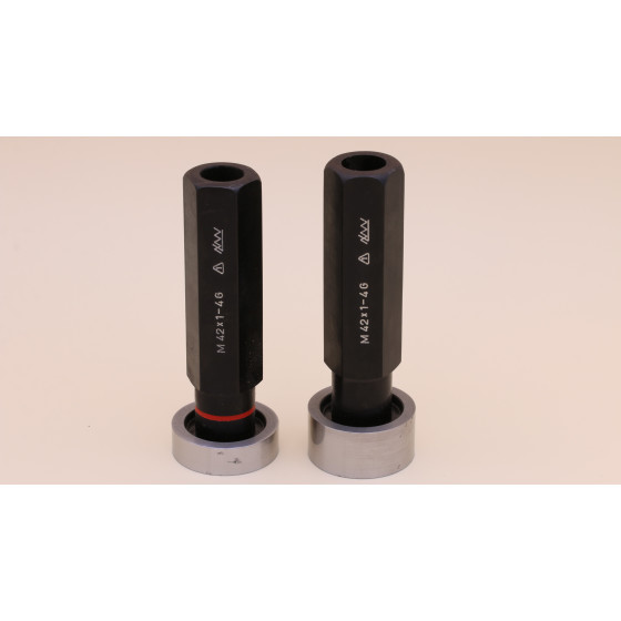 Gewindelehrdorn Lehrdorn Kernloch M42x1 4G Prüfdorn Gut+ Ausschussseite