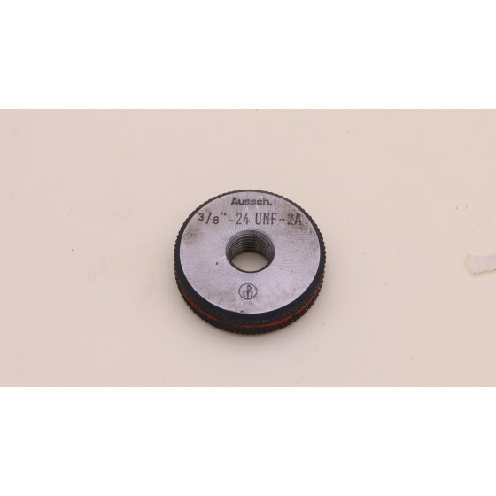 Gewindelehrring Gewindelehre 3/8" 24 UNF 2A Prüfring Ausschussseite
