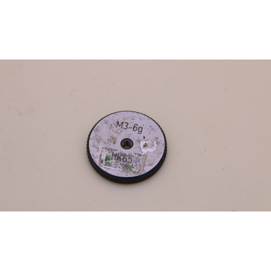 Gewindelehrring Gewindelehre M3x0,5 6g Prüfring Gutseite