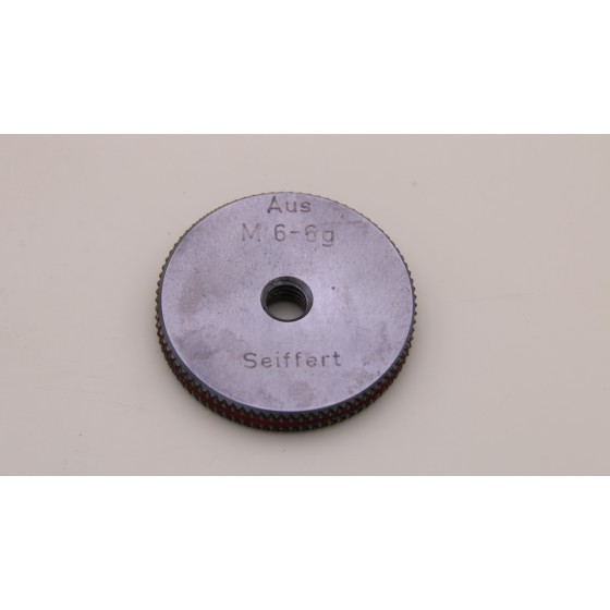 Gewindelehrring Gewindelehre M6x1 6G Prüfring Ausschussseite