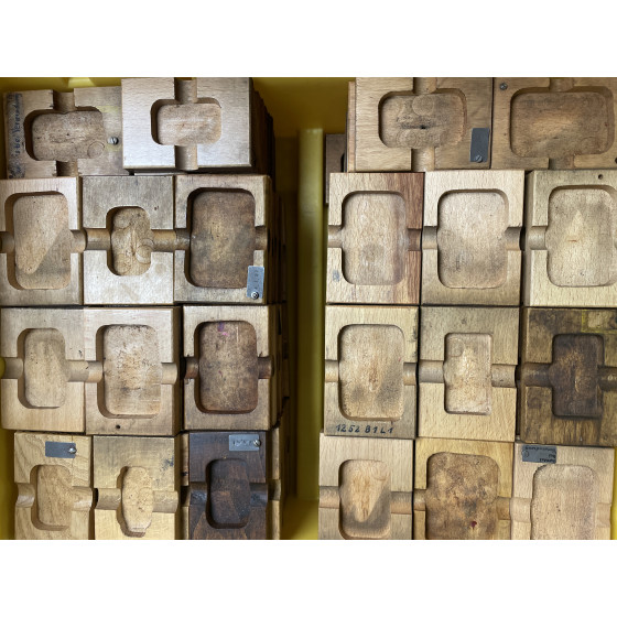 5x Lagerbox Aufbewahrungsbox Holz für z.B. Rachenlehren 106*72*15mm