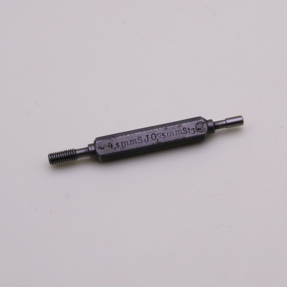 Gewindelehrdorn + Kernloch Gewindelehre 4,5mm x0,75  S.J. Gewinde Prüfdorn Gutdorn