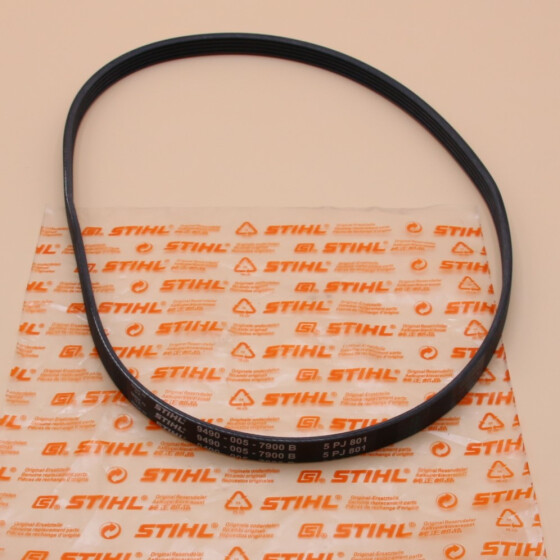 NEU Original Stihl TS 420 TS 500i Keilrippenriemen Keilriemen 5PJ801LB  9490 005 7900 / 94900057900 / 9490-005-7900 / 94900007900