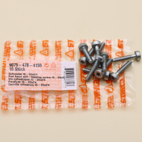 NEU Original Stihl 10x Zylinderschraube IS-D5x24 9075 478...
