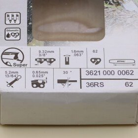 NEU Original Stihl Sägekette Rapid Super RS 1,6mm 3/8" 3621 000 0062 / 36210000062 / 3621-000-0062