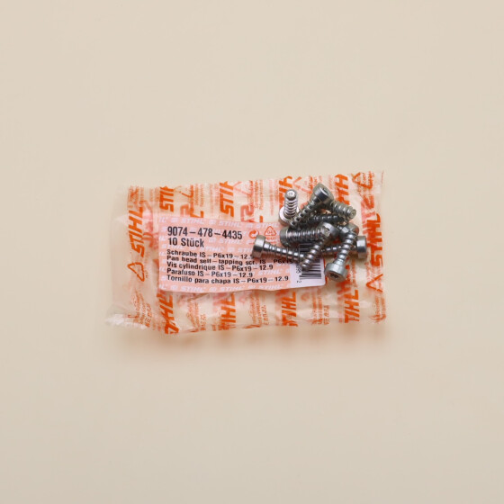 NEU Original Stihl MS TS 10x Schraube-IS-P6,0x19-T27 9074 478 4435 / 90744784435 / 9074-478-4435