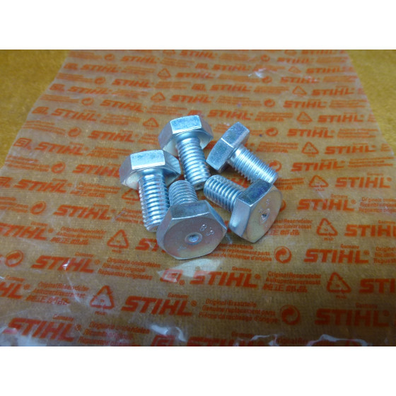 NEU Original Stihl 5x Sechskantschraube M10x18 SW 19 4201 708 8402 / 42017088402 / 4201-708-8402
