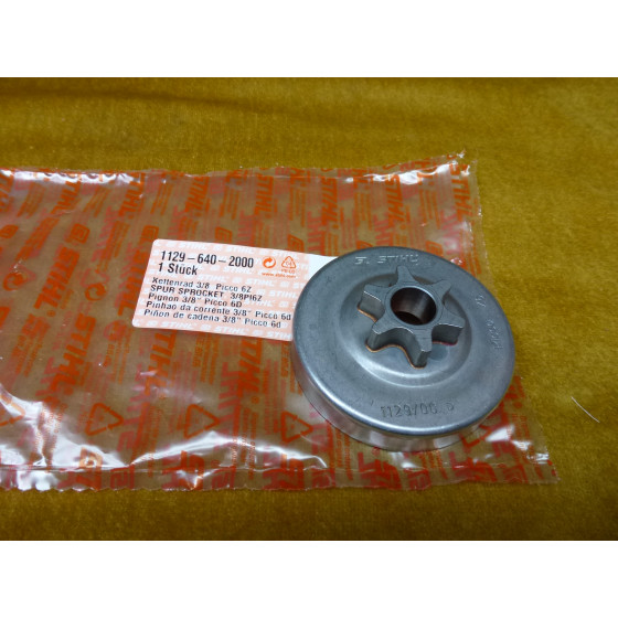 NEU Original Stihl Kettenrad 3/8" P 6Z 1129 640 2000  / 11296402000 / 1129-640-2000