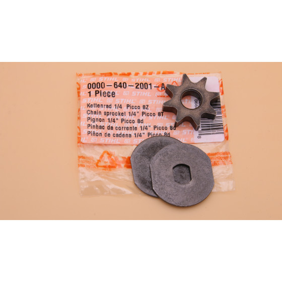 NEU Original Stihl HT HTE Kettenrad 1/4  Picco 8 Z 0000 640 2001 / 00006402001 / 0000-640-2001